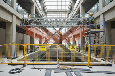 ایمنی های رعایت شده در مراحل نصب یک پله برقی